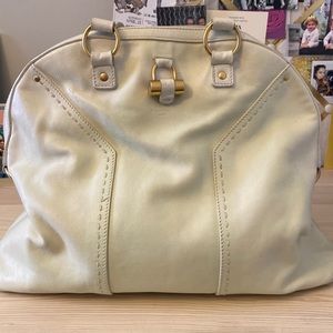 Authentic YSL Muse Bag in Cream (XL)